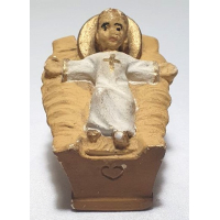 Jezus in krib, gemerkt AB K.S.18